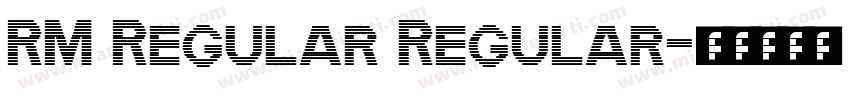 RM Regular Regular字体转换